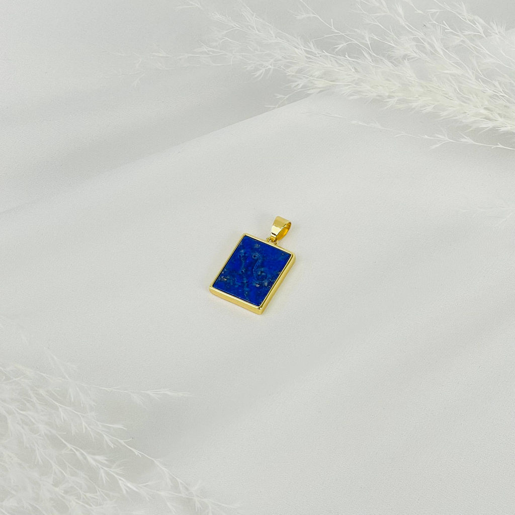 Кулон со знаком зодиака "Козерог" из Лазурита