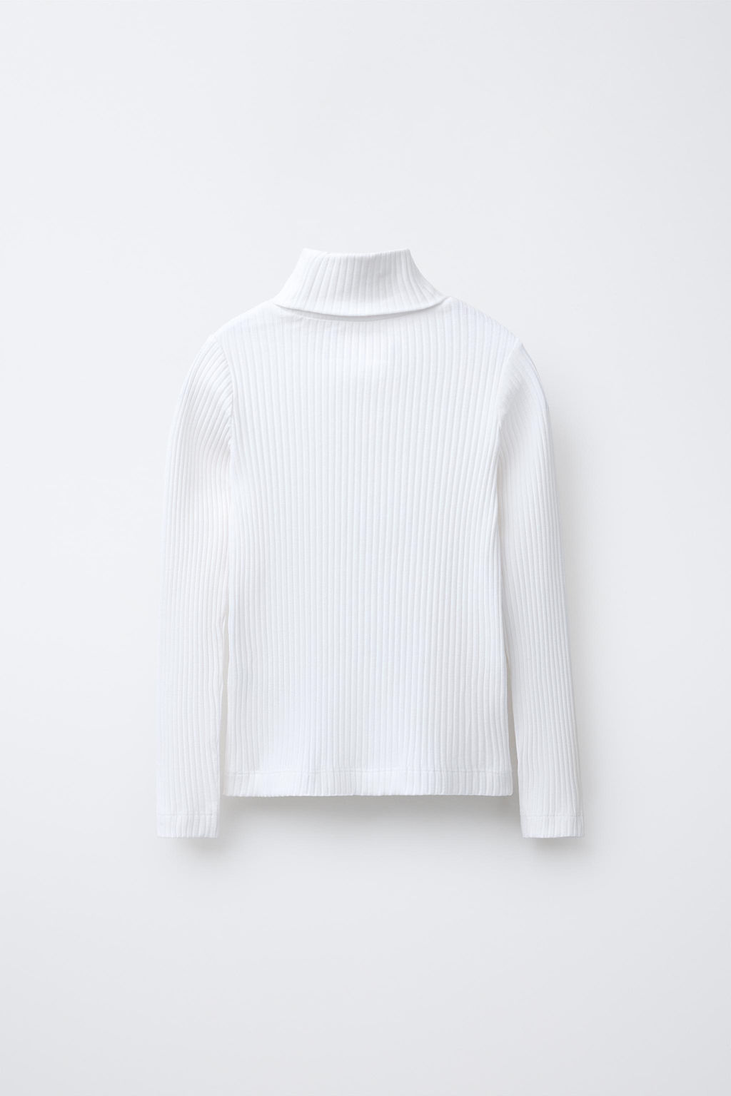 RIBBED TURTLENECK T-SHIRT - Zara фото 6
