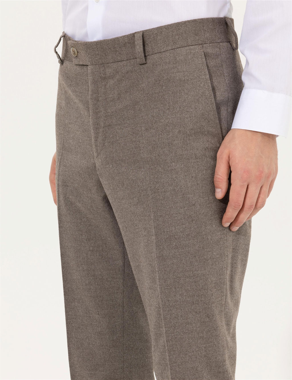 A__k Kahverengi Slim Fit Kuma_ Pantolon - Pierre cardin фото 5