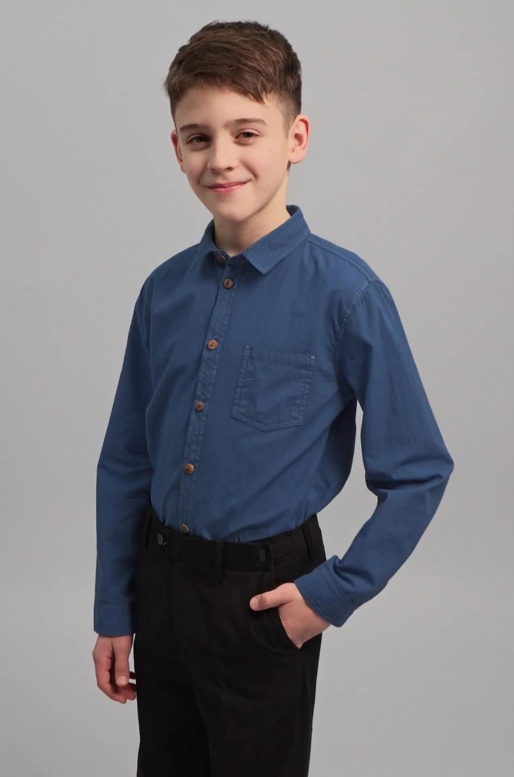 Рубашка для мальчика с длинным рукавом Happyfox