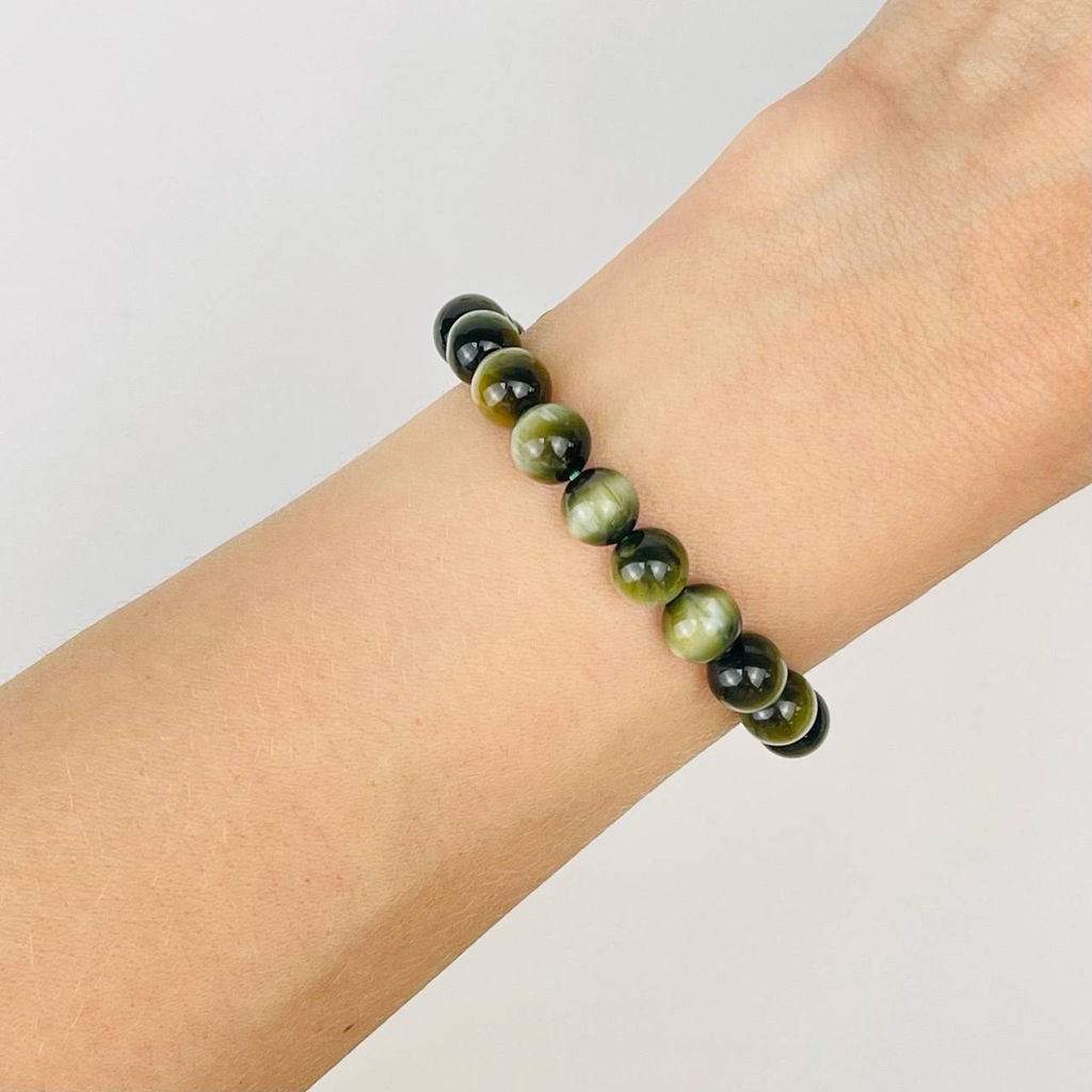 Браслет из Соколиного глаза 17,5 см