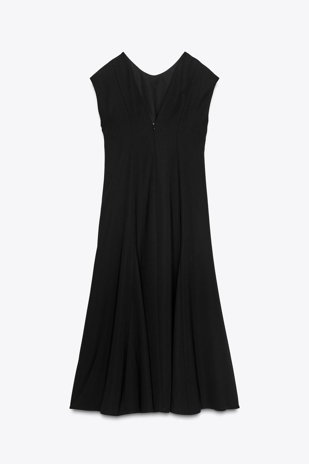 ZW COLLECTION CREPE LONG DRESS - Zara фото 4
