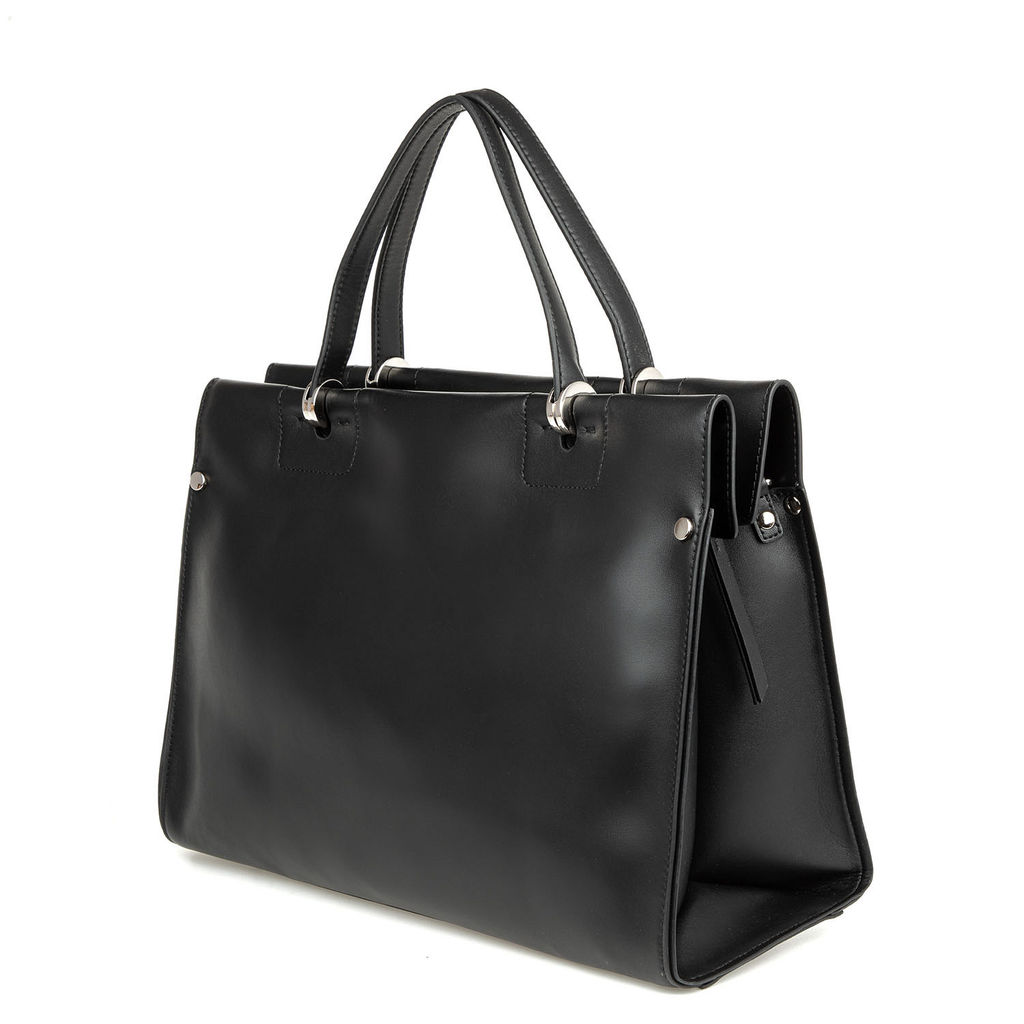 K123-17365-816 black, Женская кожаная сумка, Barcelo Biagi