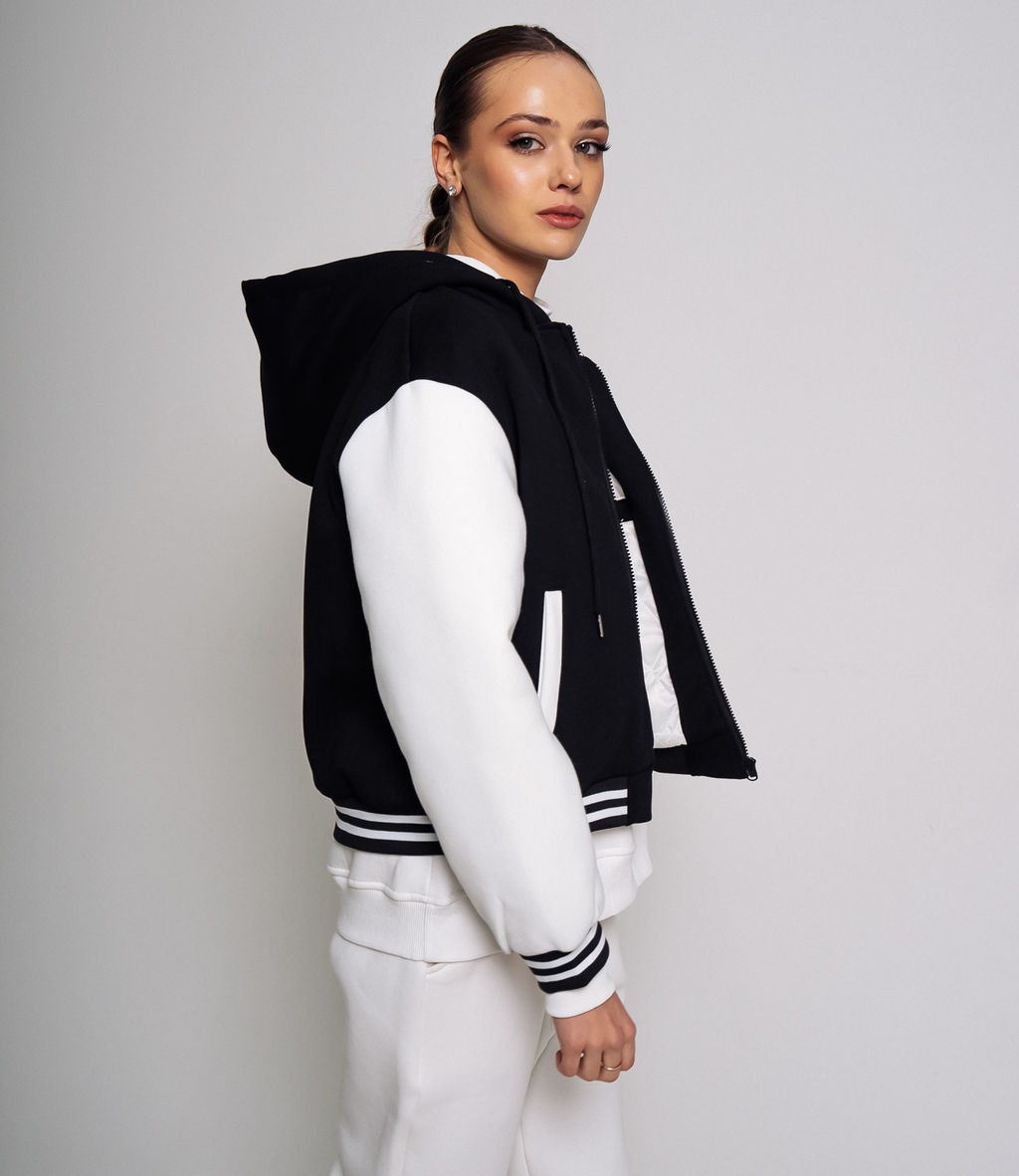 Бомбер #КТ2613, черный - Dommod фото 3