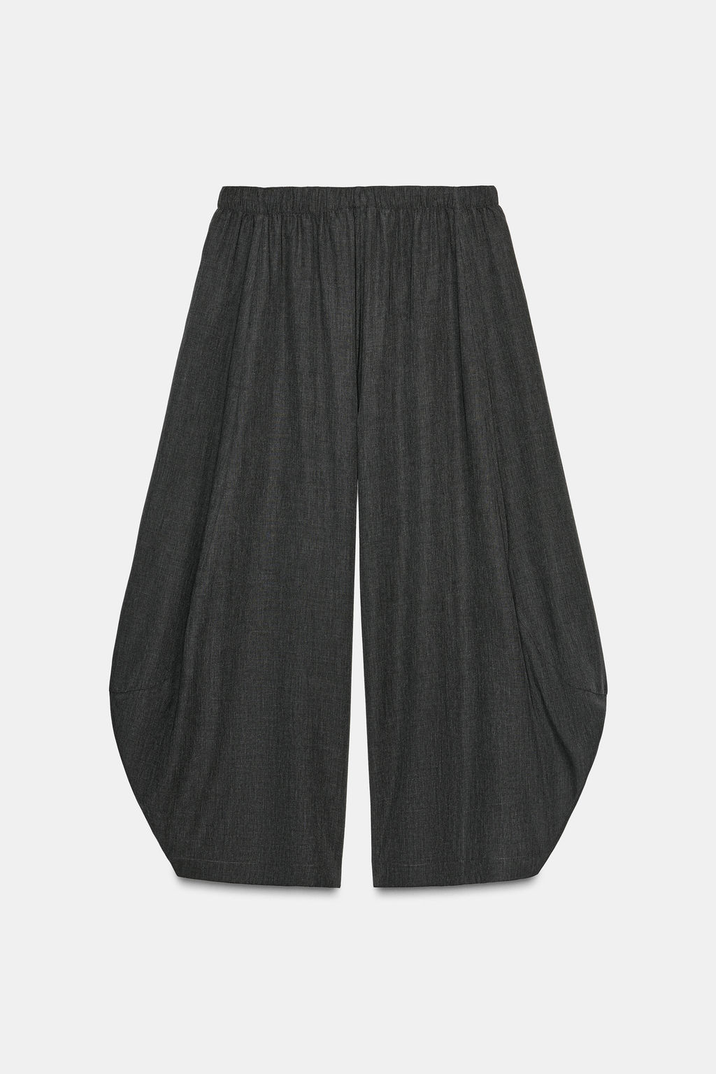 VOLUME FLOWY TROUSERS WITH WOOL ZW COLLECTION - Zara фото 7