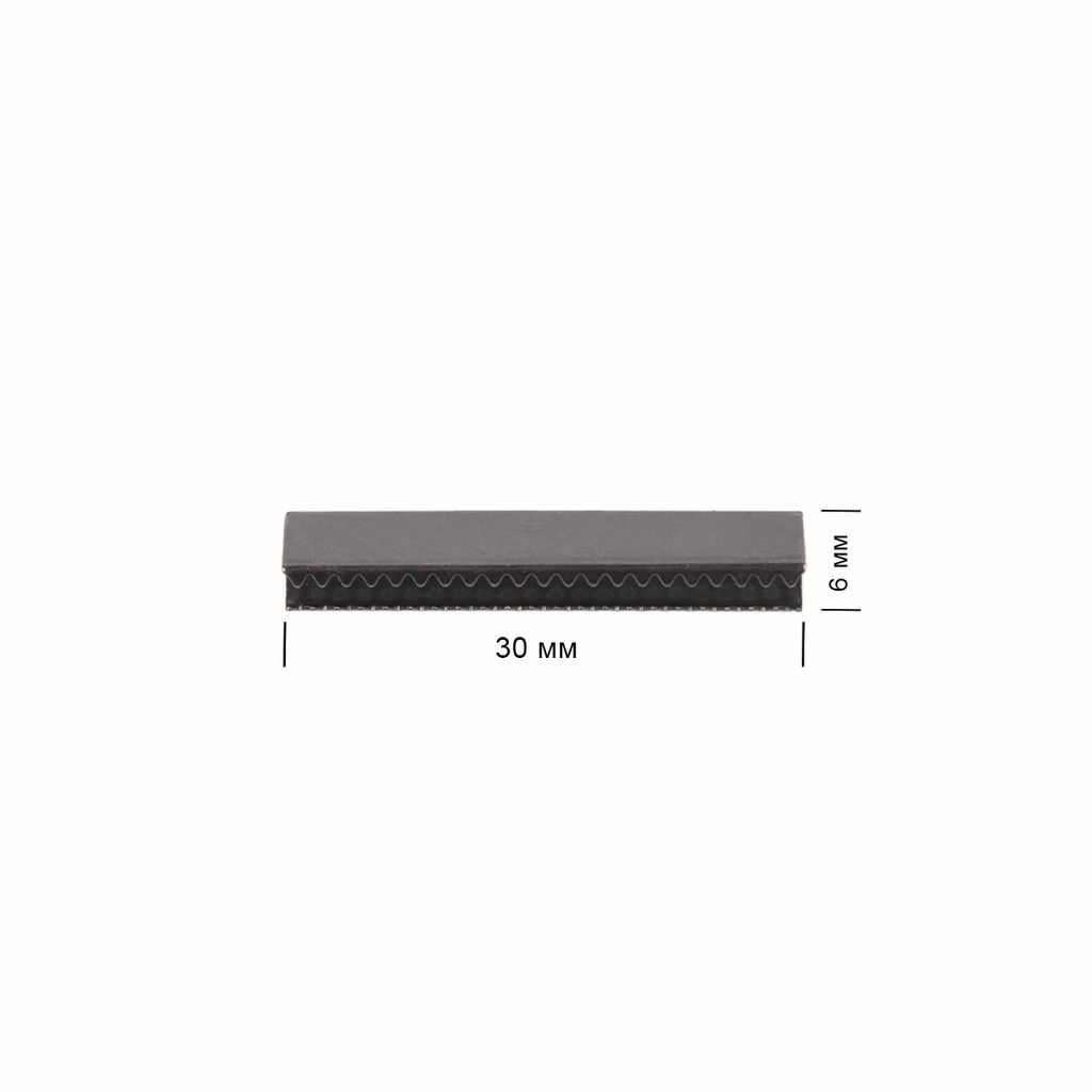 Фурнитура металл Gamma CGH-30 Наконечник-зажим 30 х 5.5 мм 20 шт в пакете №06 под черный никель