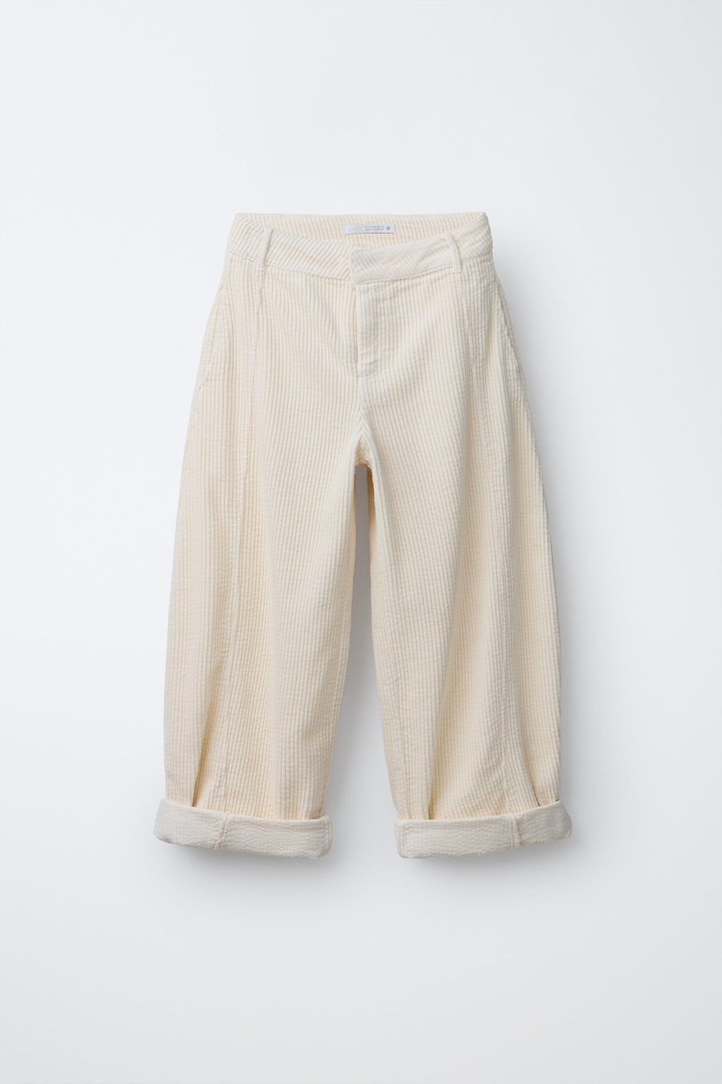 BARREL CORDUROY TROUSERS - Zara фото 7