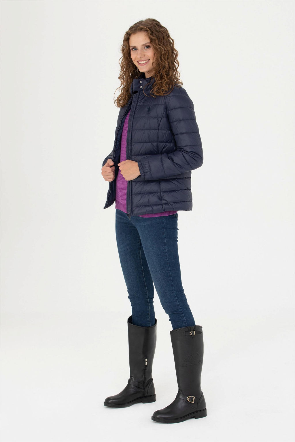 U. S. Polo Assn Женское темно-синее пальто - U.s. polo assn фото 4