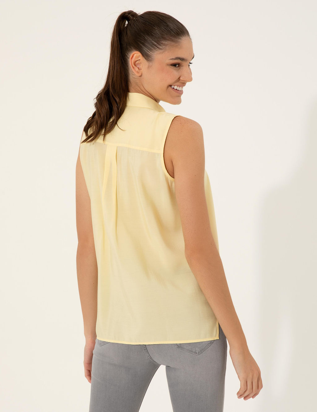 Sar_ Regular Fit Kolsuz Bluz - Pierre cardin фото 5