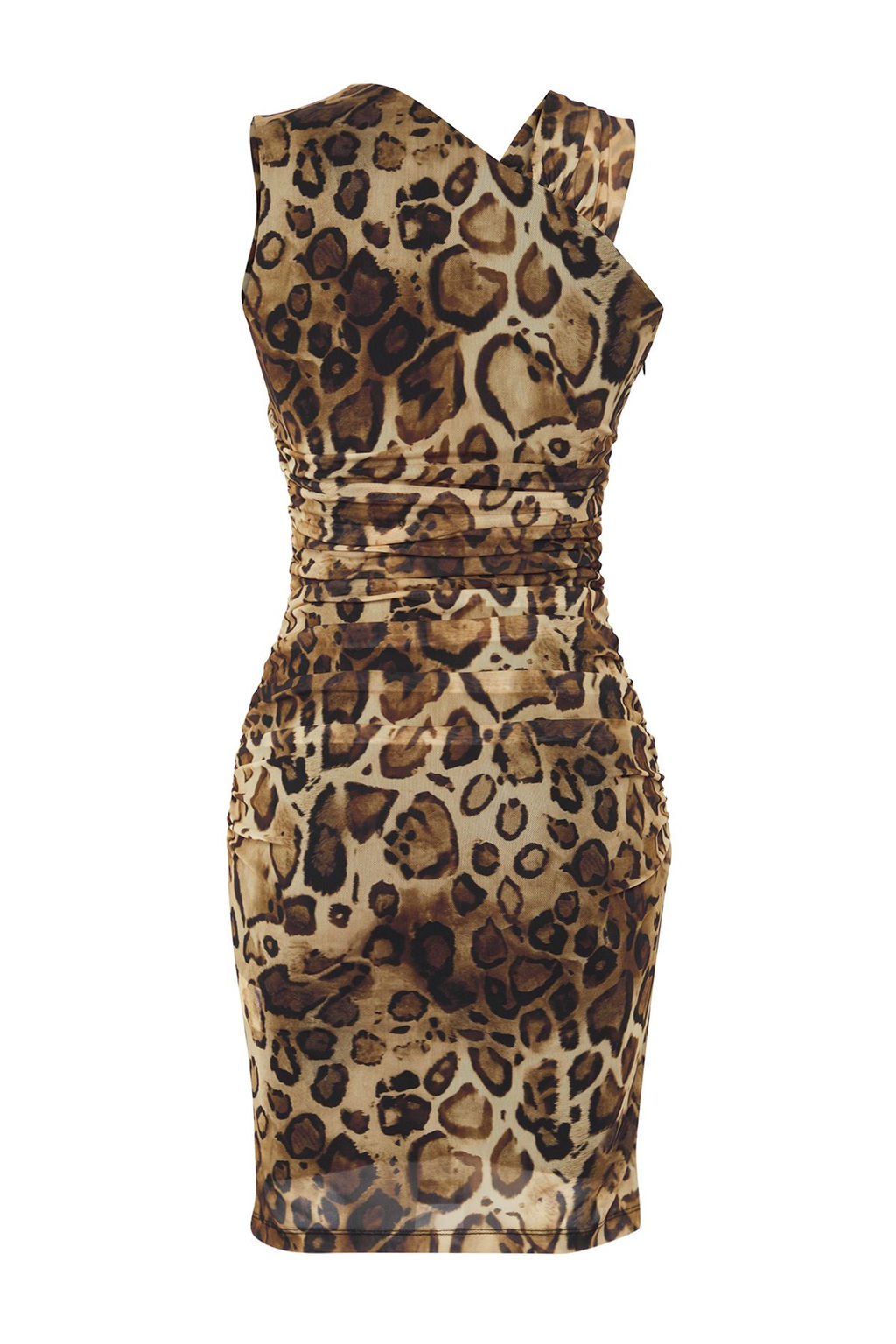 Cok Renkli Leopar Desenli Astarl? Tul Orme K?sa Abiye Gece Mezuniyet Elbisesi TPRSS25EL00057 - Trendyolmilla фото 7