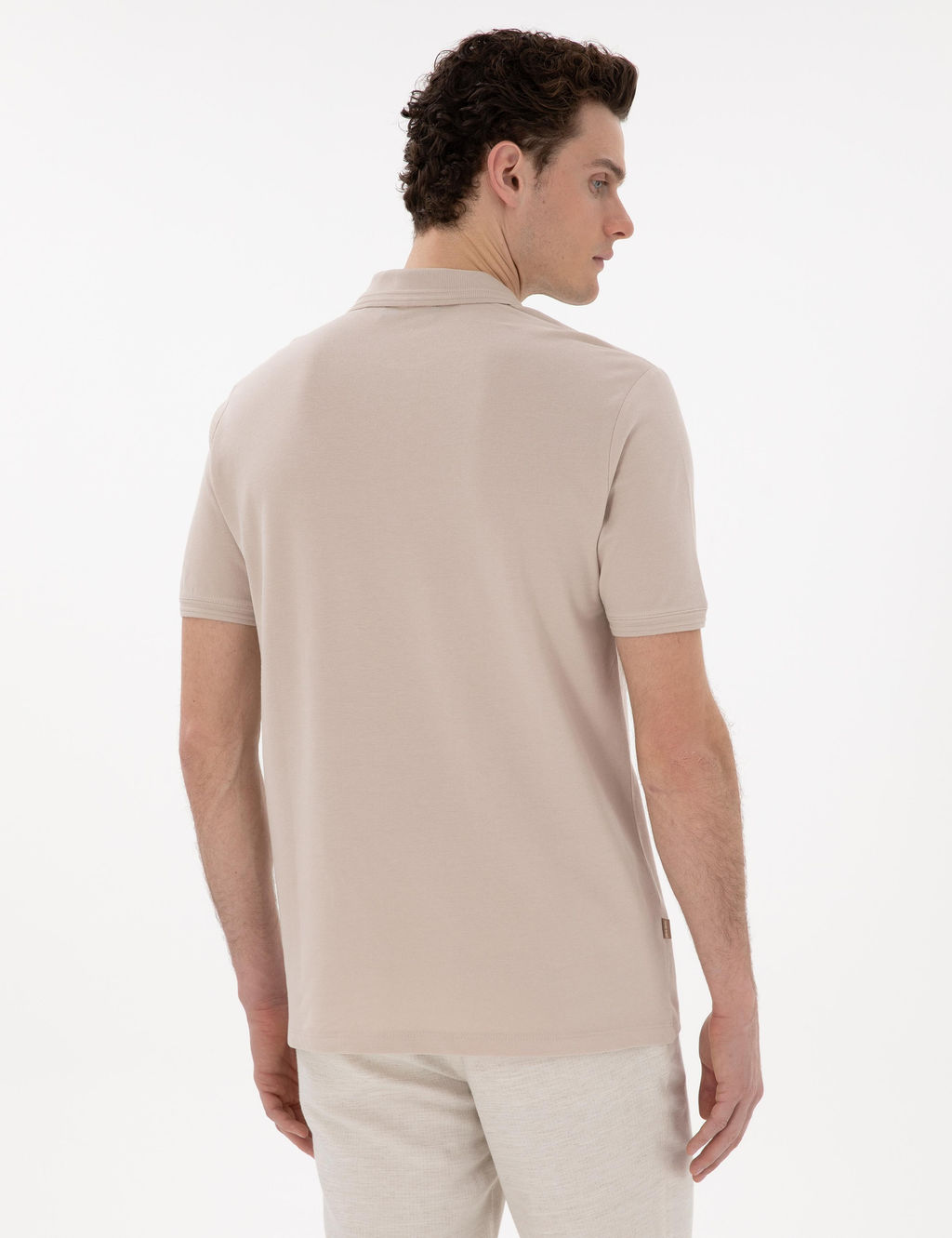 Ta_ Regular Fit %100 Pamuk Polo Yaka Basic Ti__rt