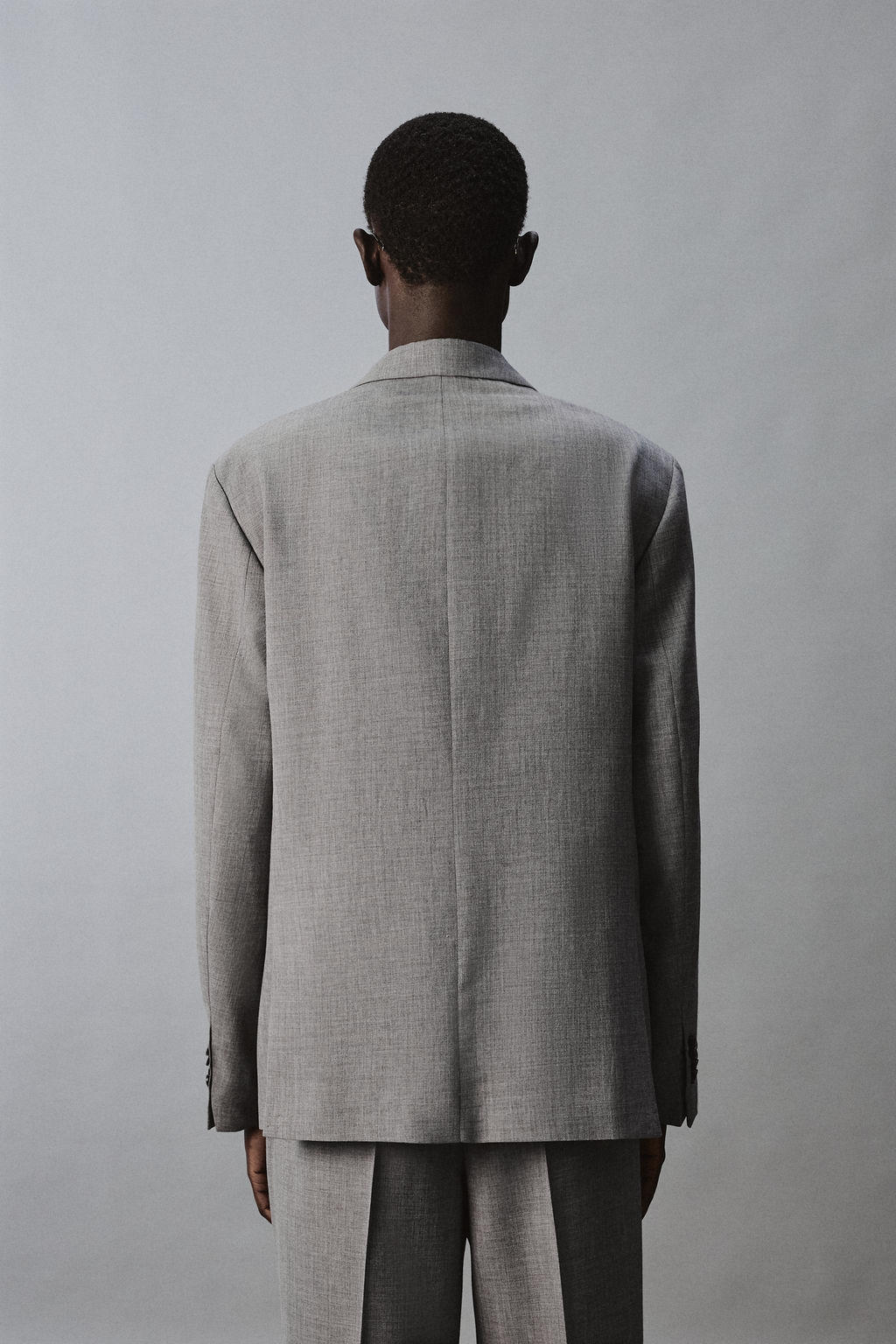 BLAZER SLIM FIT TRAJE ESTRUCTURA / Gris - Zara фото 3