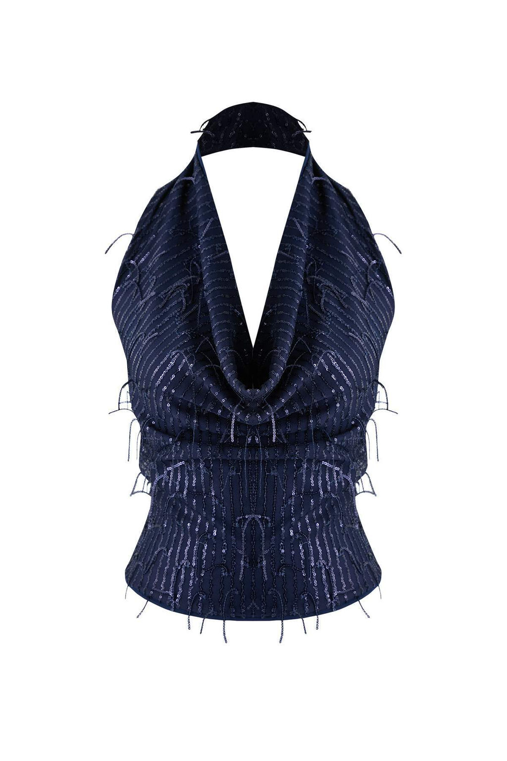 Siyah Degaje Yaka Sacakl? Payet Party Bluz TPRAW26BZ00064 - Trendyolmilla фото 11