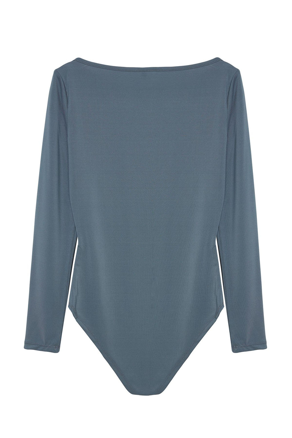 Antrasit Fitted/Vucuda Oturan Kay?k Yaka Biye Detayl? Esnek Orme Body TWOAW25BD00002 - Trendyolmilla фото 7