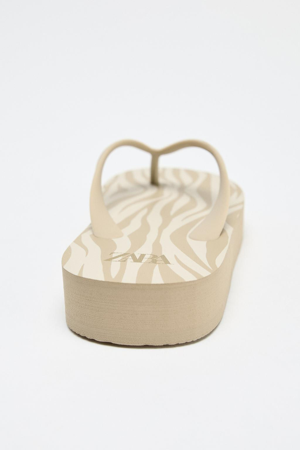 ANIMAL PRINT SANDALS - Zara фото 6