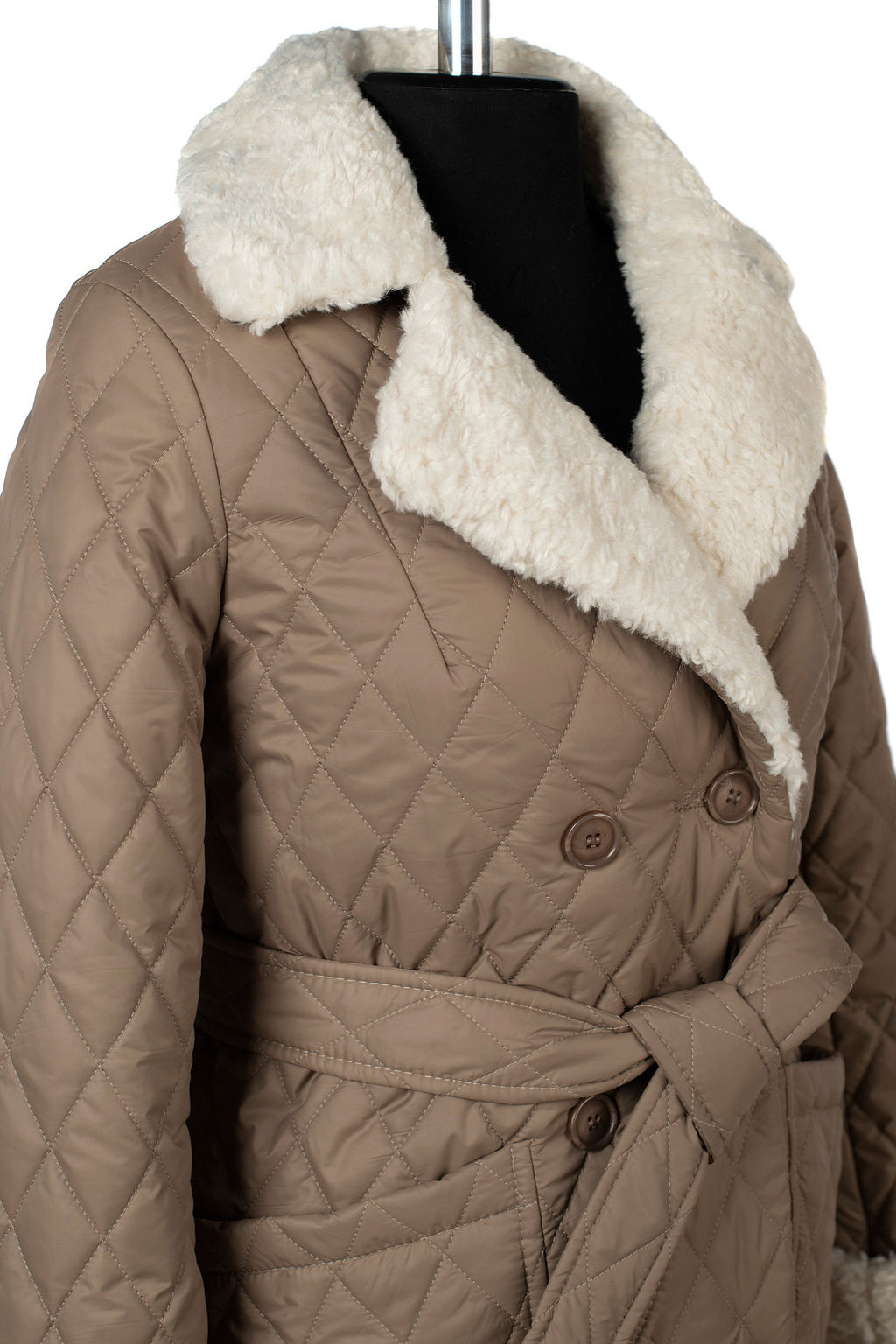 05-2136 Куртка женская зимняя (пояс) - El podio фото 12