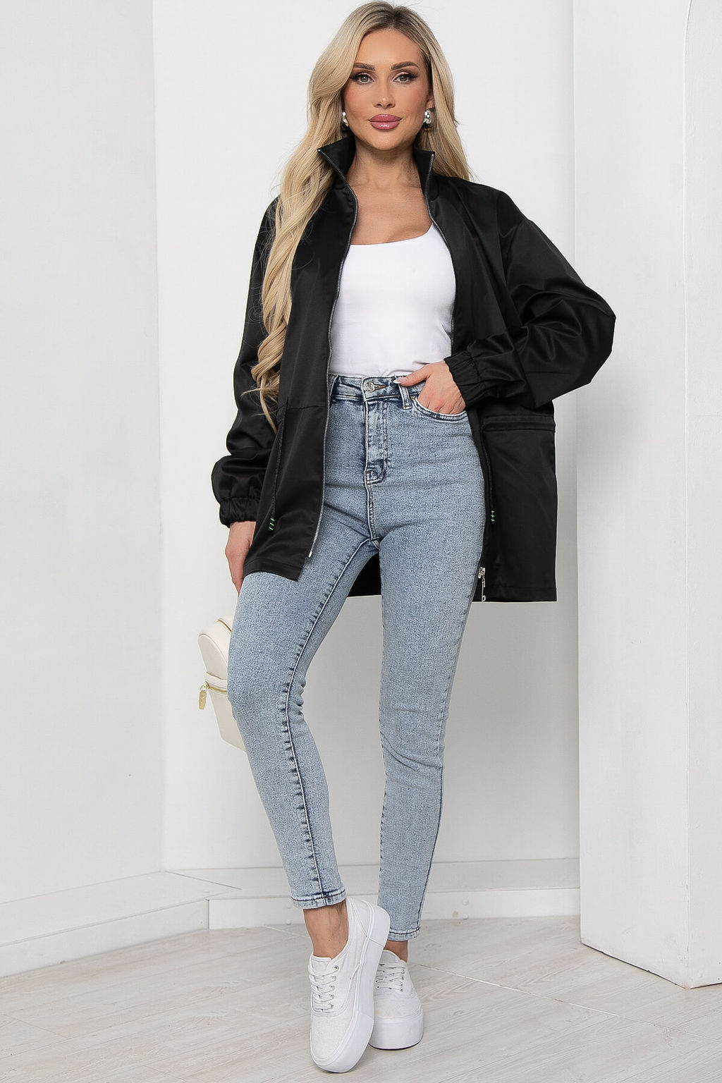 Ветровка Весенний дождь (черная) Б8602 - Lt collection фото 4