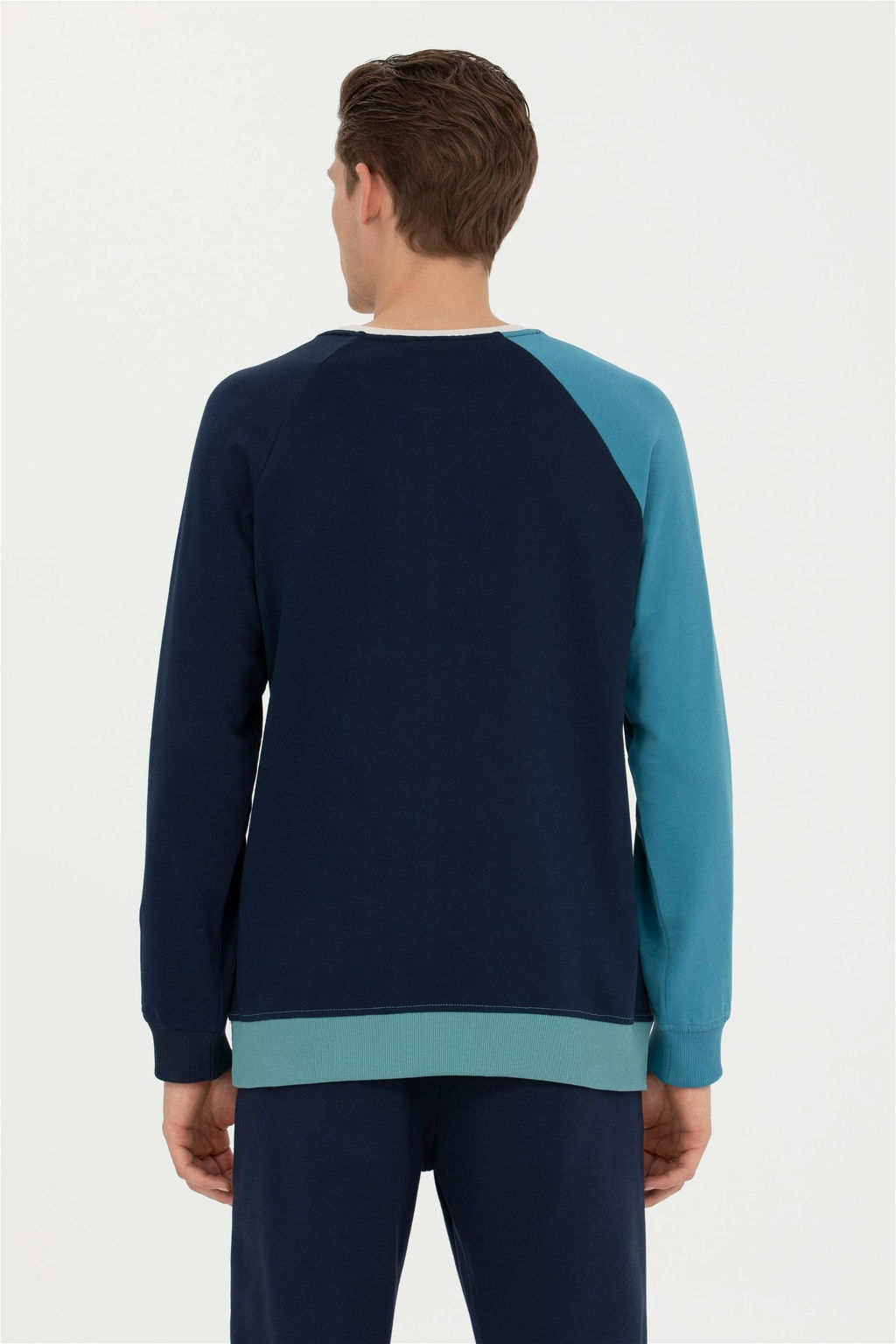Свитшот мужской U. S. Polo Assn темно-синий из хлопка - U.s. polo assn фото 12