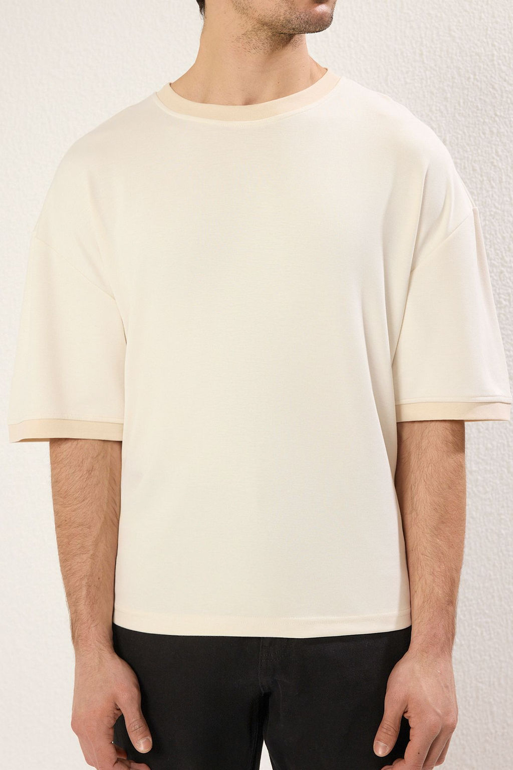 Футболка Trendyolmilla boxy экрю