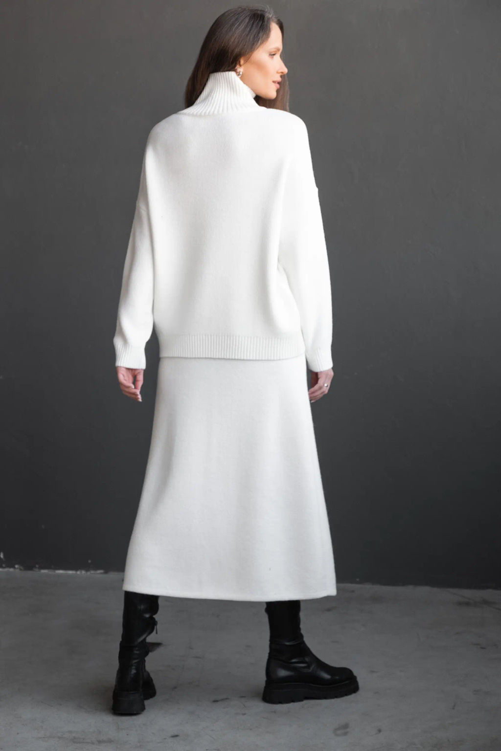 Вязаный костюм двойка КТв 821-1 Экрю - T.C.T фото 3