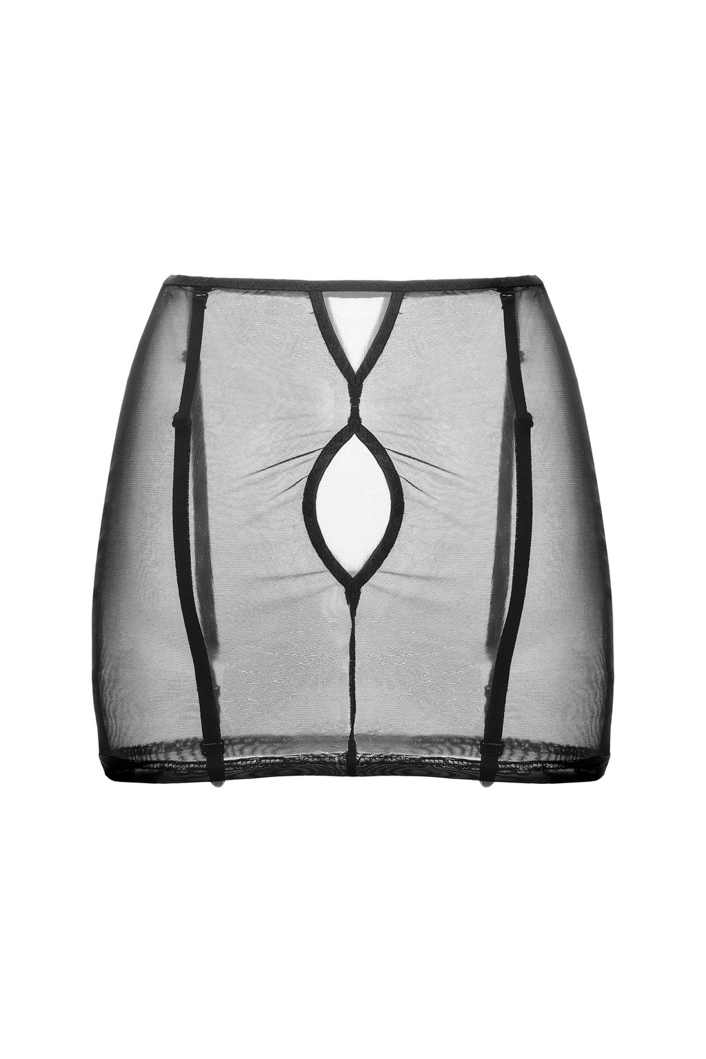 Юбка-пояс для чулок Waname Subtlety черная (42-44) - Waname apparel фото 13