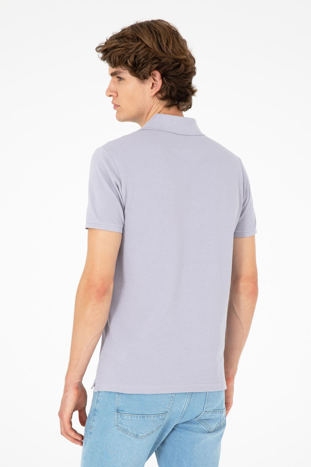 Мужская серая базовая футболка - U.s. polo assn фото 5
