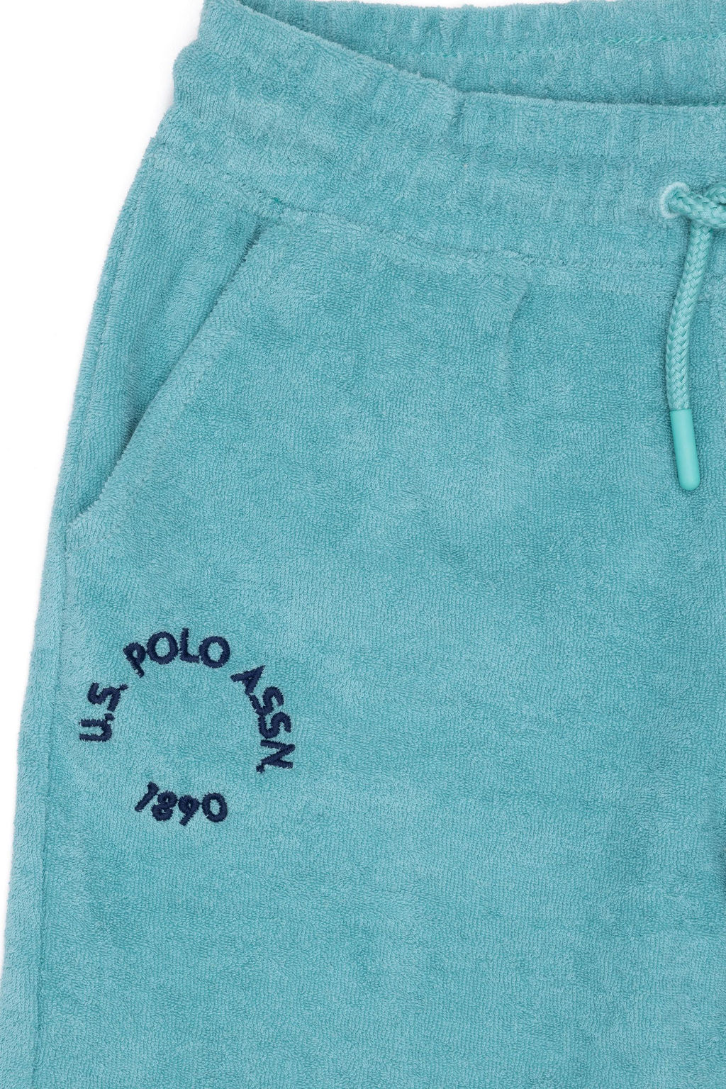 Мятные вязаные шорты для мальчика - U.s. polo assn фото 3