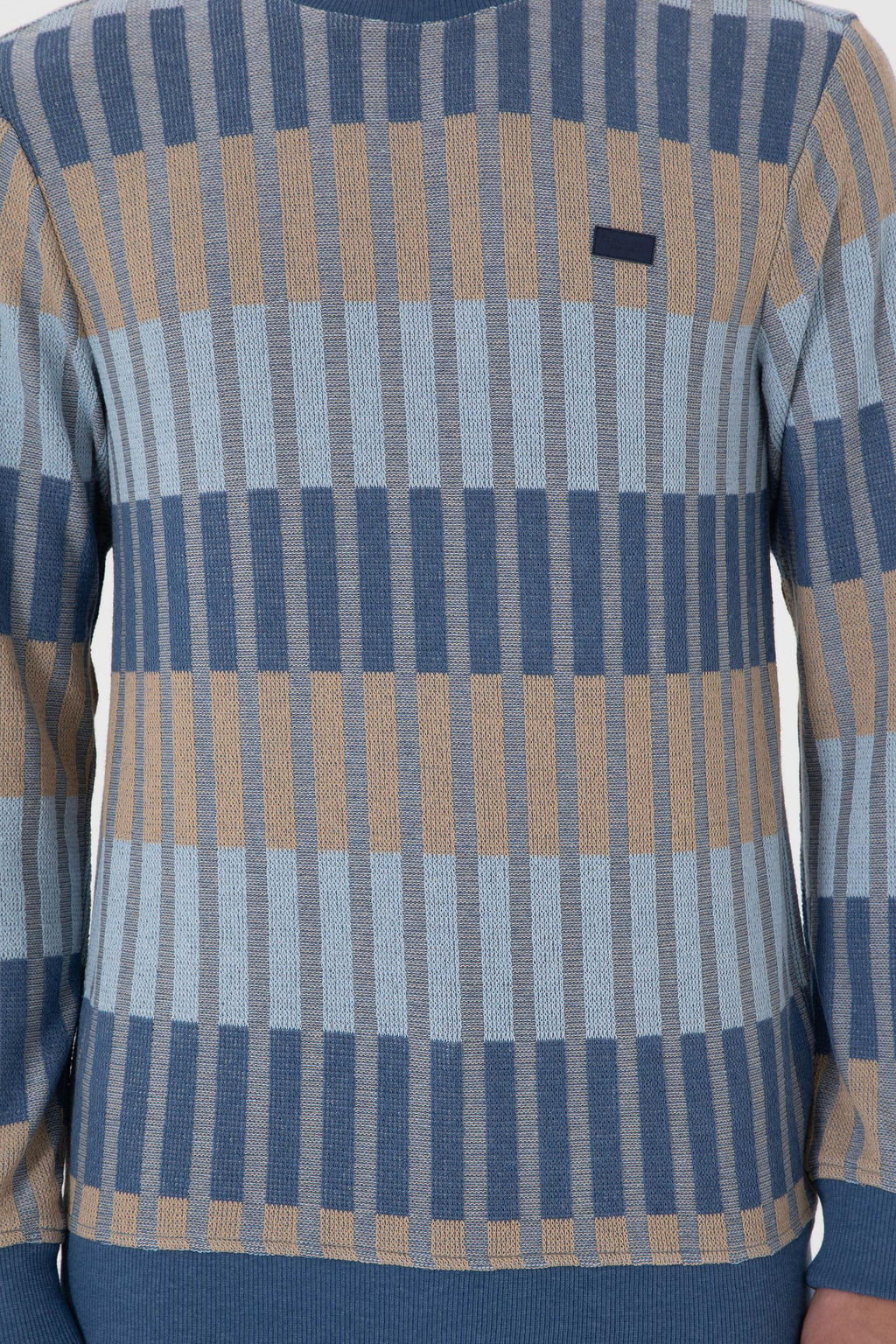 Erkek Regular Fit Bisiklet Yaka Krem Sweatshirt