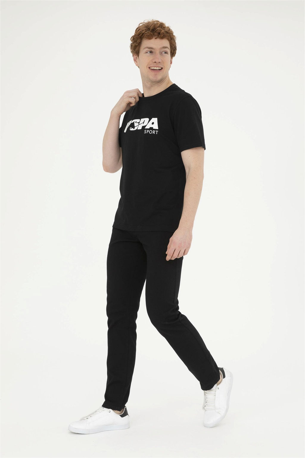 Мужская черная футболка - U.s. polo assn фото 4