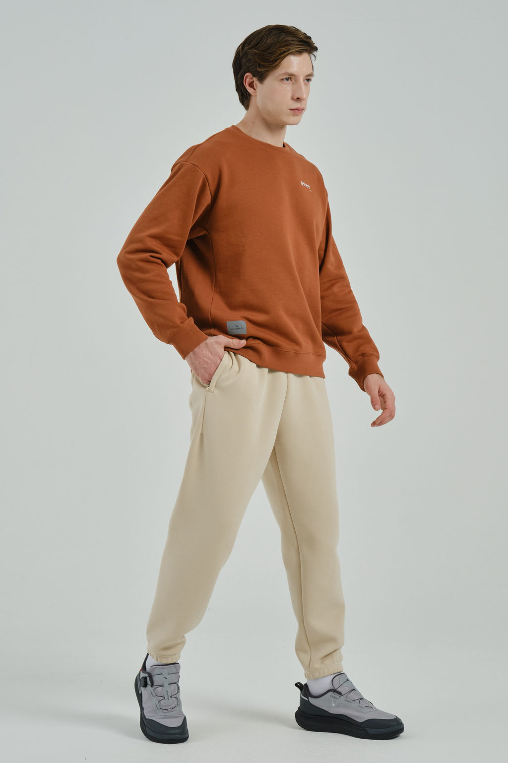 Брюки трикотажные Бежевый