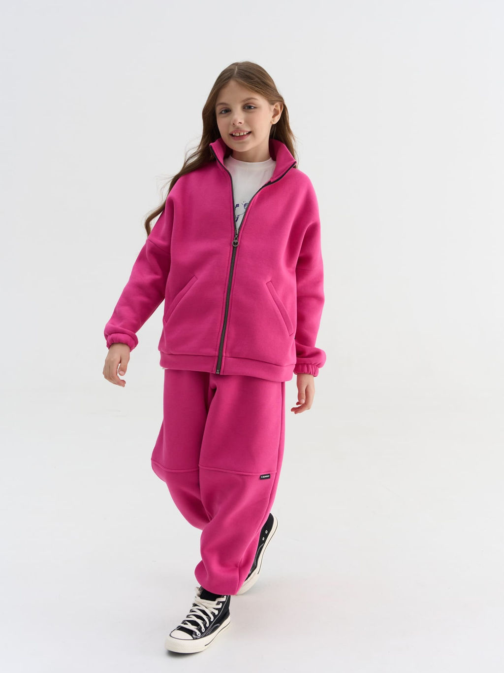 Джоггеры Бабл-гам с карманами утепленные 7+ - Bungly фото 8