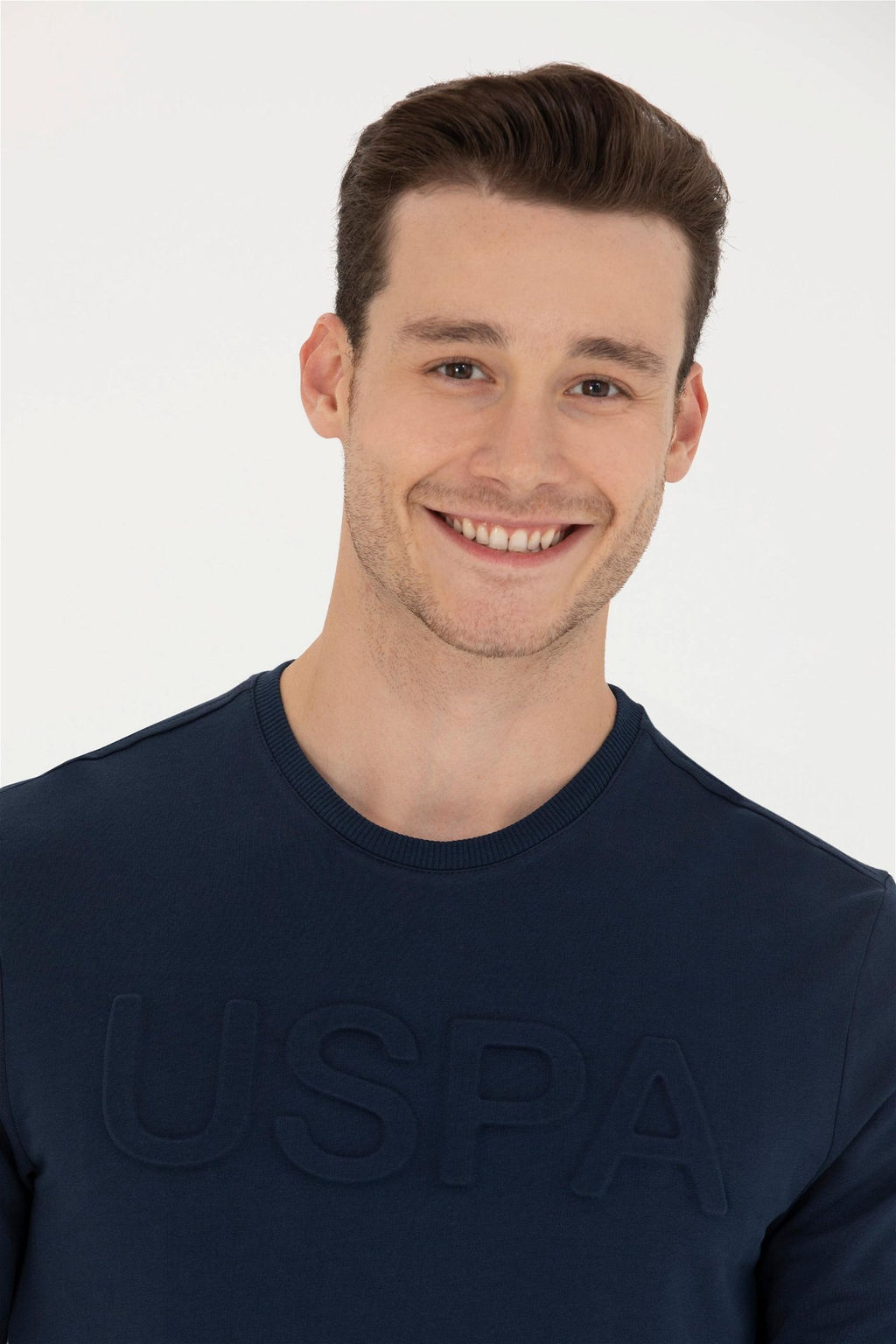 U. S. Polo Assn / Мужской темно-синий базовый свитшот - U.s. polo assn фото 2