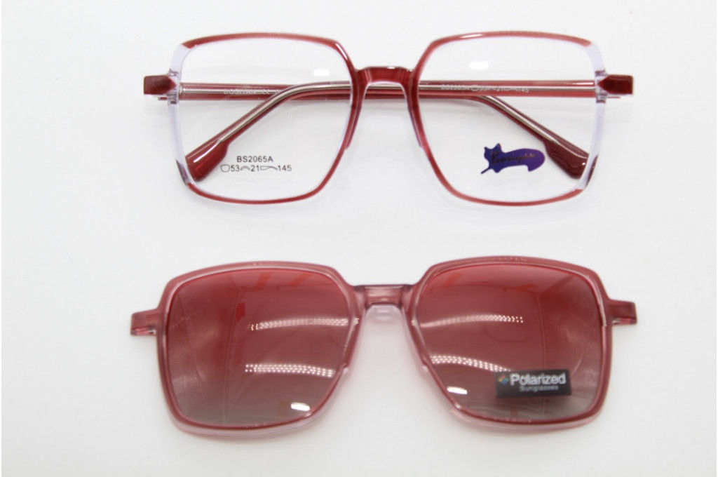 Оправа Bosiyan 2065 53-21-145 C3 с насадкой Polarized