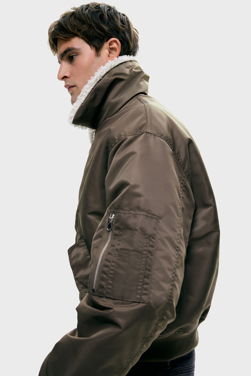 Cazadora bomber de nailon Loose Fit - H&m фото 7