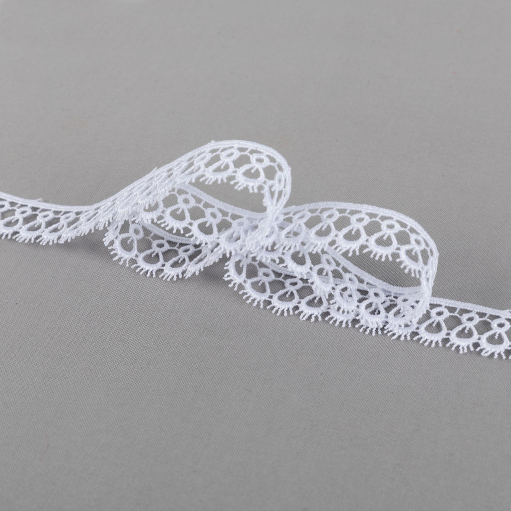 Гипюр Gamma 15 мм GGM-1502(1748) в пакете 10 м 0.2 Турция GP001WH белый