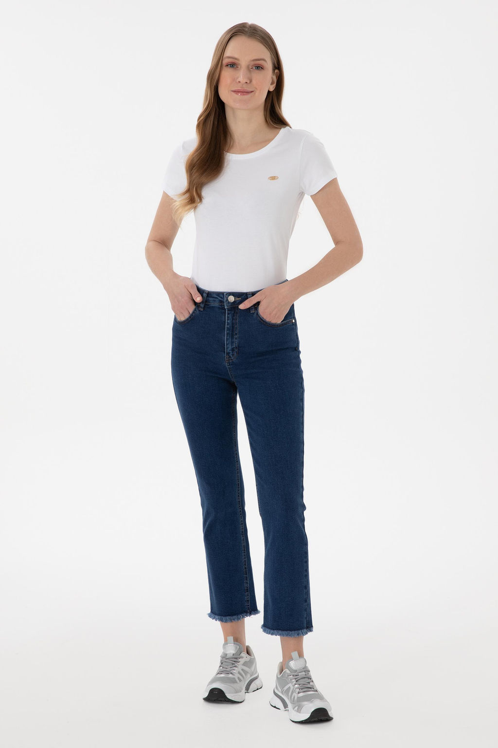Kad_n Beyaz Basic Ti__rt Sepette S_rpriz _ndirim - U.s. polo assn фото 4