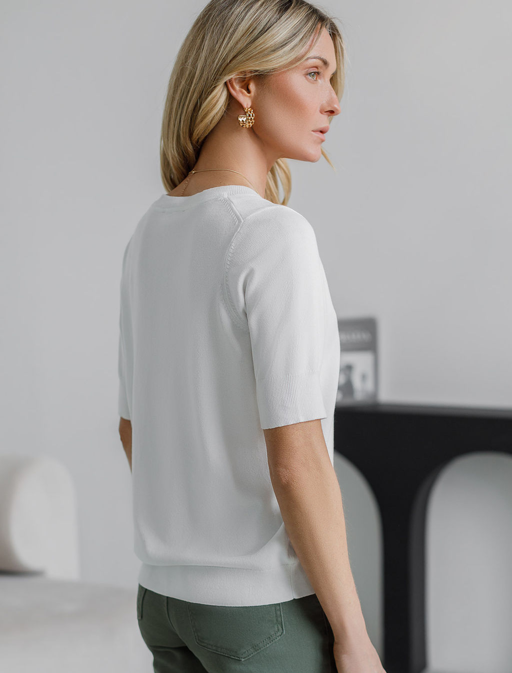 Джемпер тонкой вязки из вискозы с нейлоном - Vilatte фото 4