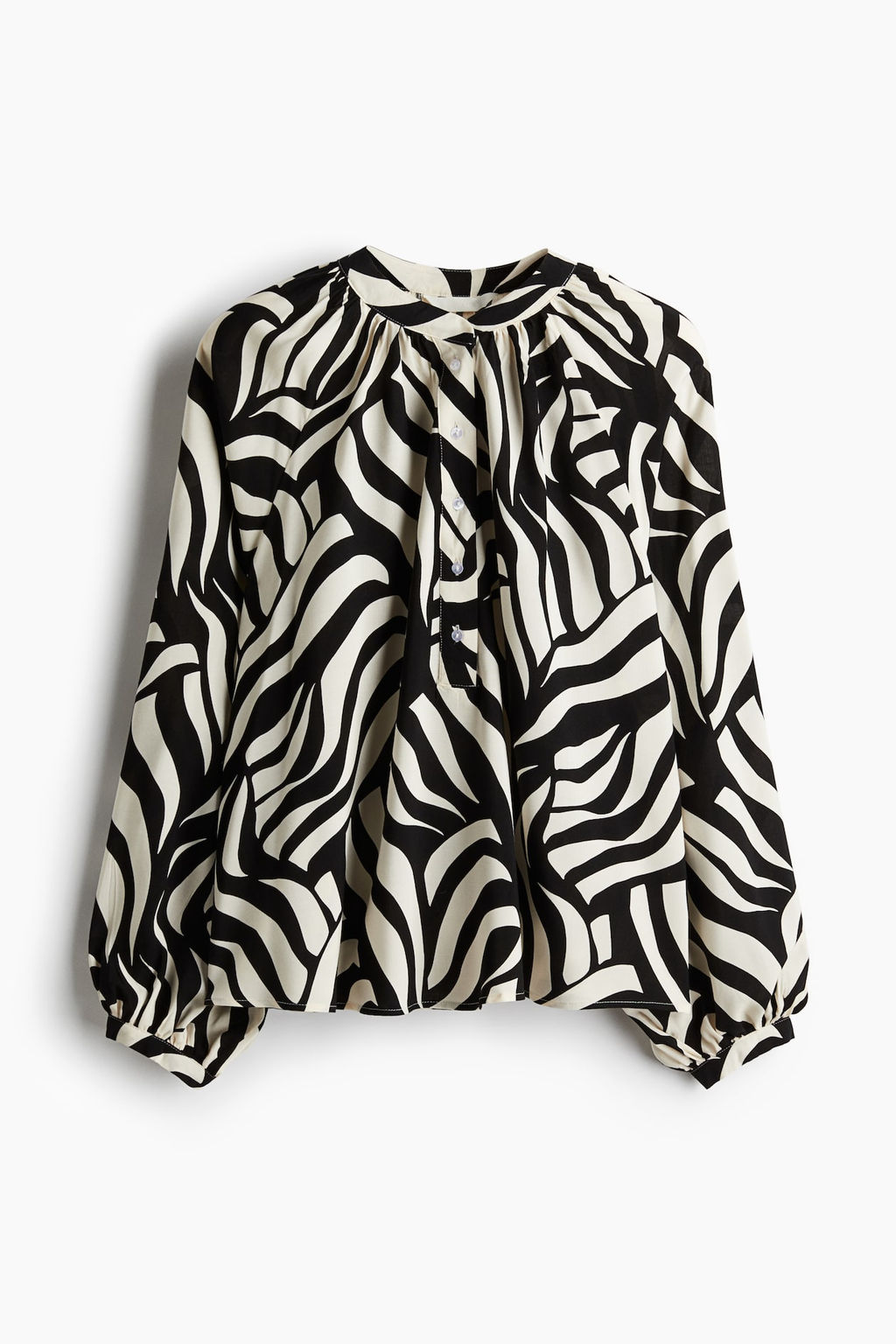 Blusa con mangas globo - H&m фото 6