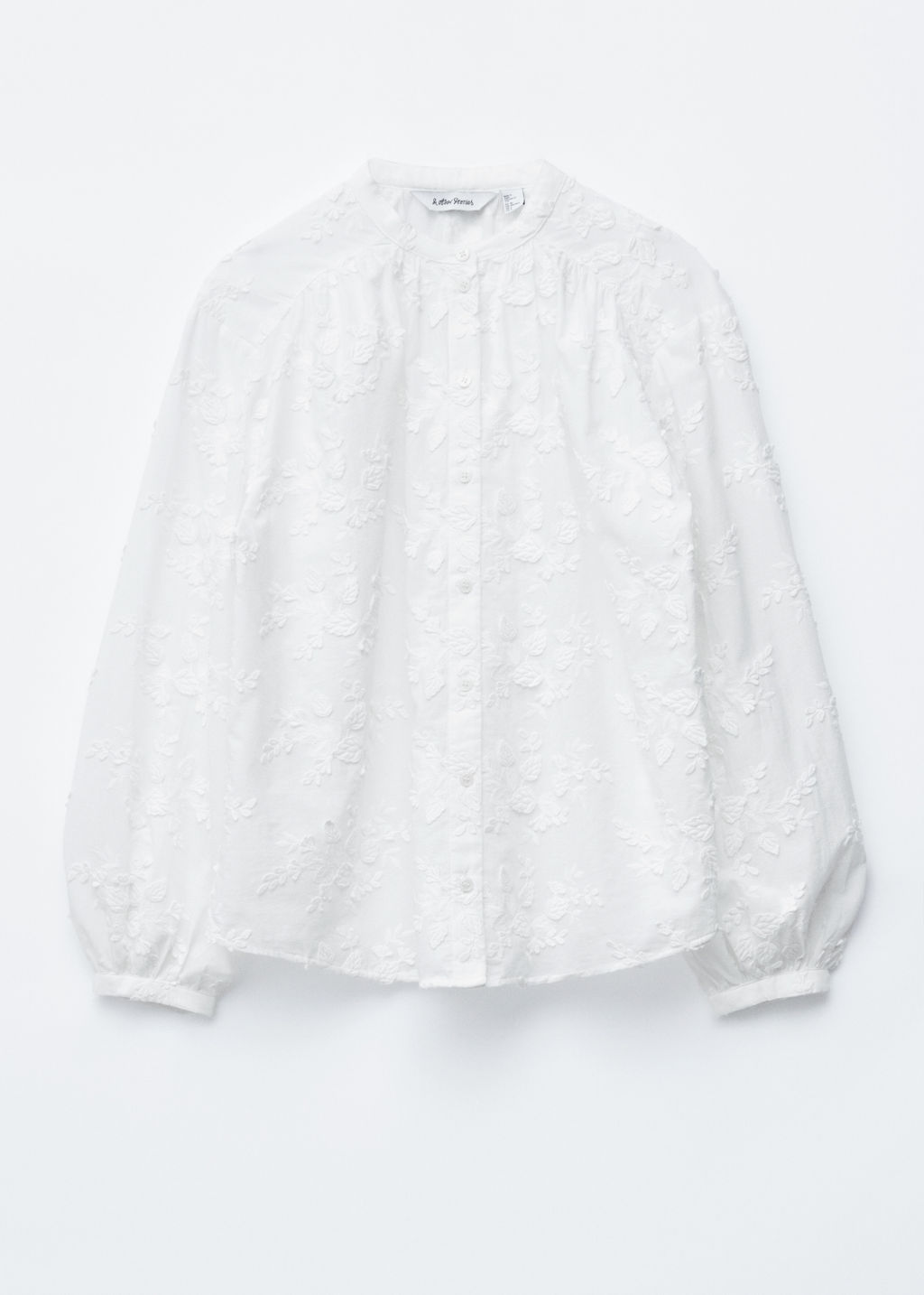 Blusa voluminosa con apliques florales - H&m фото 2