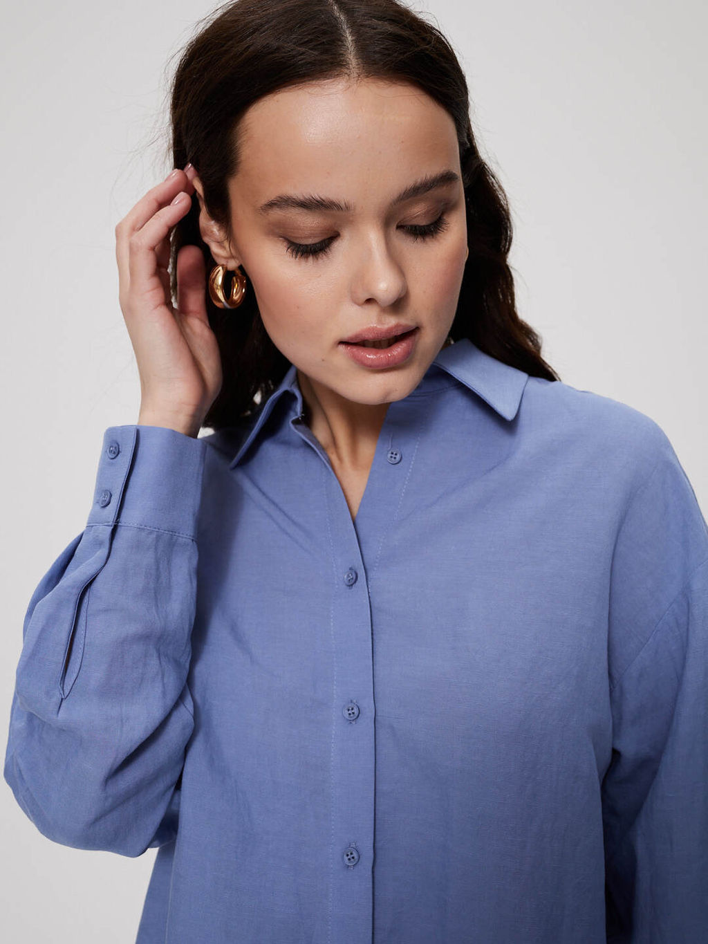 Рубашка 322.030056/голубой - Seven senses фото 5