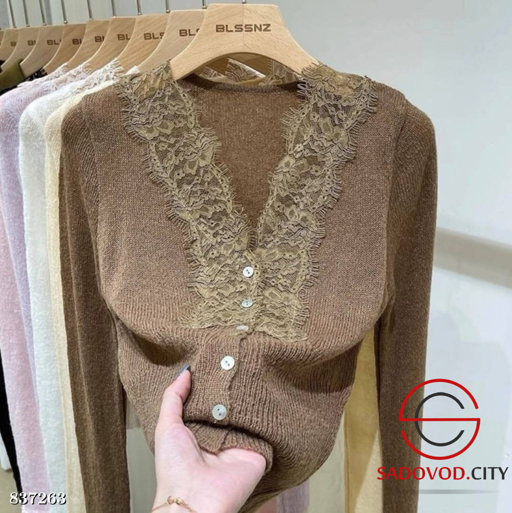 Кофта женская с гипюром - Bruno фото 2