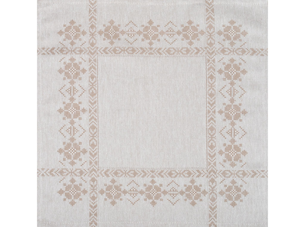 24С217-ШР 49*49 Салфетка "Папараць-кветка" цв. 1 рис. 360 серый