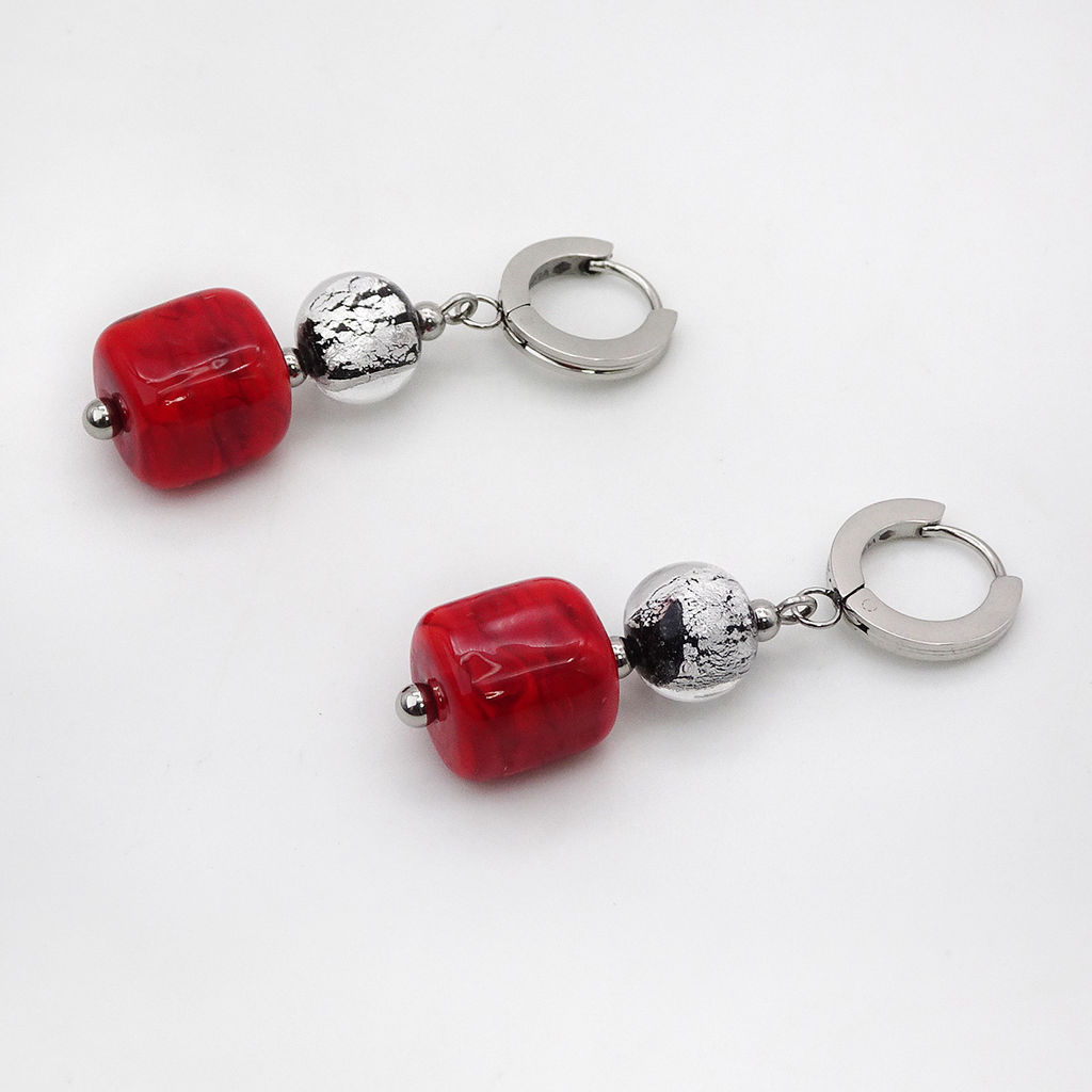 Серьги из муранского стекла BLAZING STYLE LS3462 - Vloes фото 3