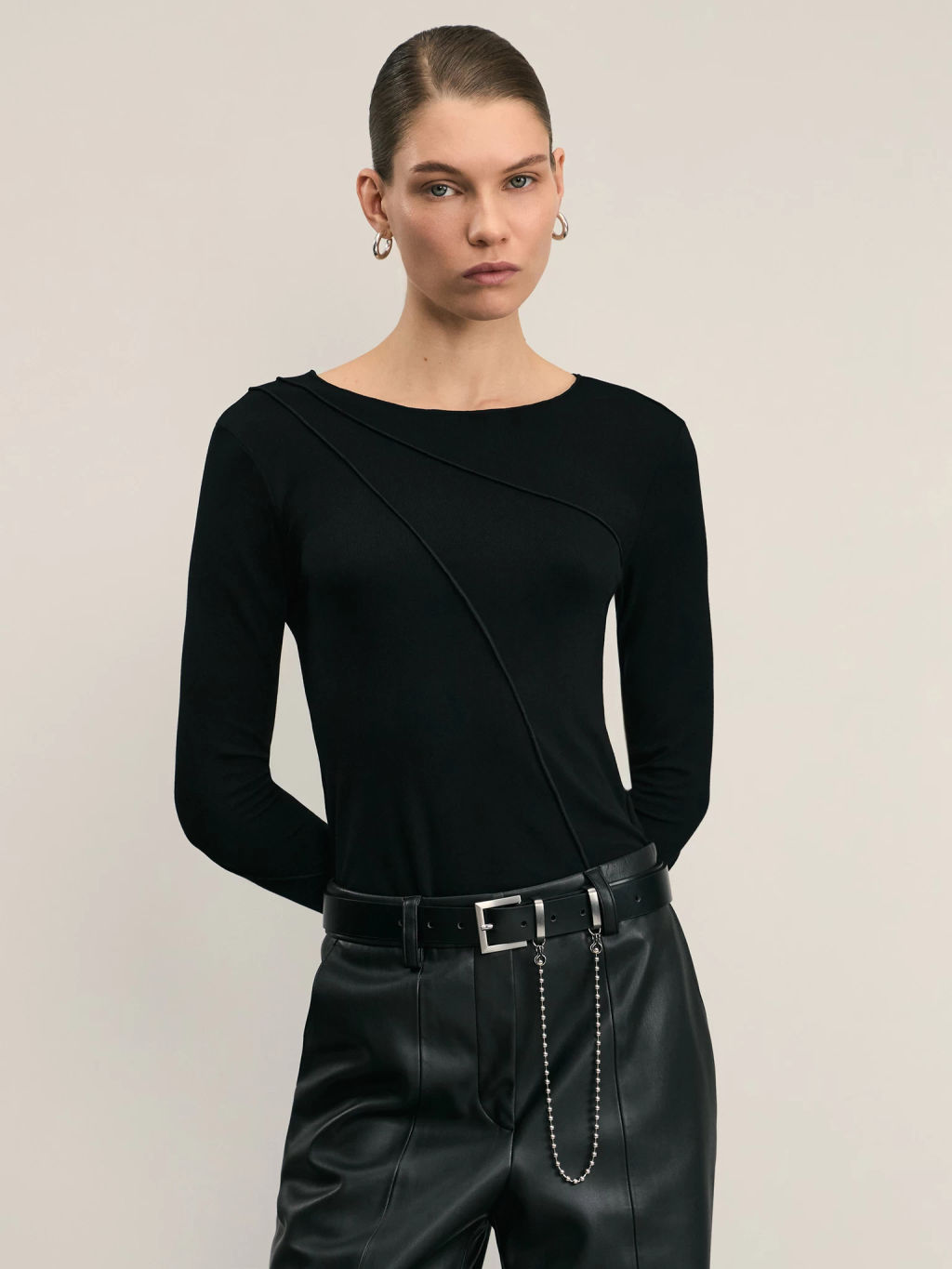 Широкий ремень с цепочкой / Zarina  фото 3