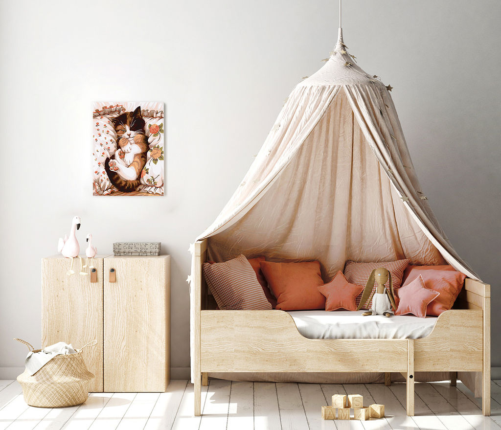 ФРЕЯ PNB/PM-214 Набор для раскрашивания по номерам 40 х 30 см Сны котика  фото 4