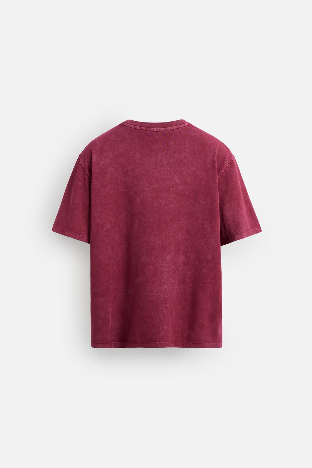 WASHED REGULAR FIT T-SHIRT - Zara фото 15