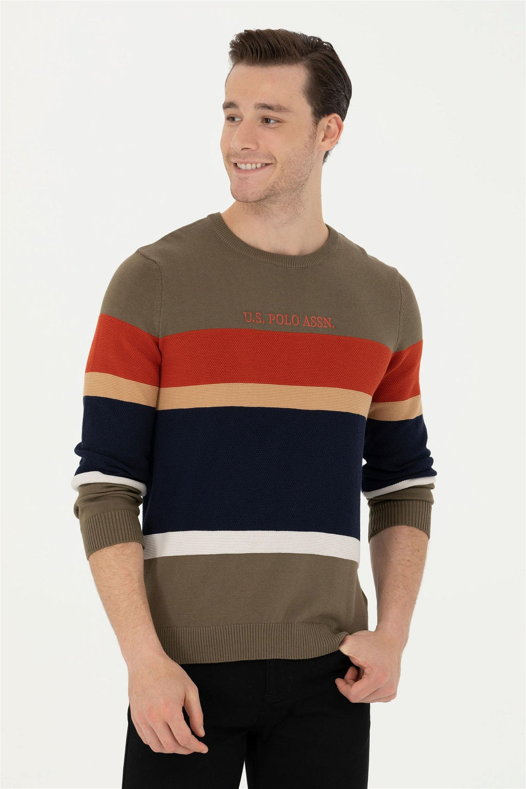 Мужской свитер цвета хаки - U.s. polo assn фото 3
