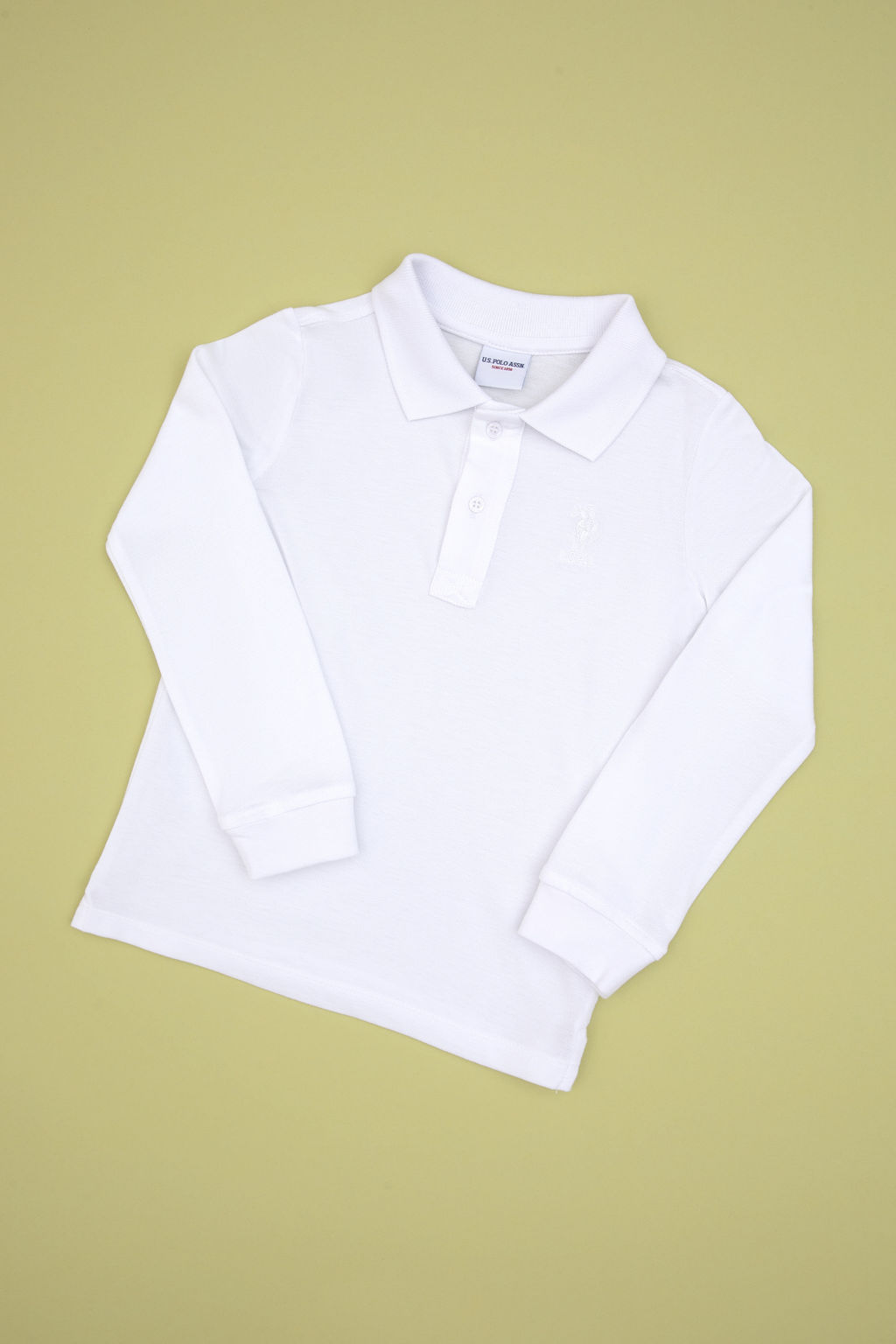 Erkek _ocuk Beyaz Basic Polo Yaka Sweatshirt Sepette S_rpriz _ndirim - U.s. polo assn фото 5