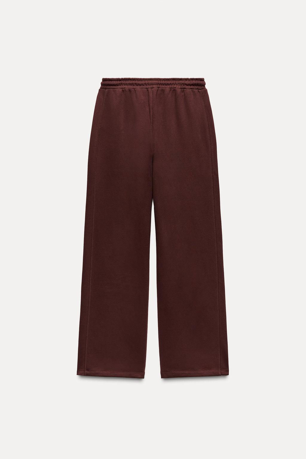 STRAIGHT PLUSH TROUSERS - Zara фото 5