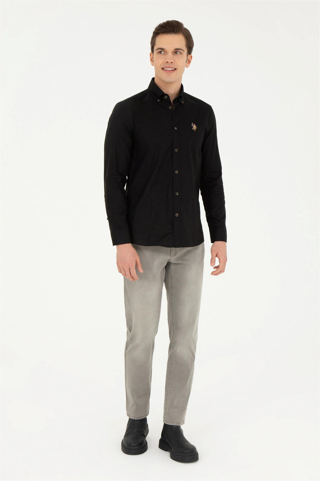 U. S. Polo Assn / Мужские серые джинсовые брюки - U.s. polo assn фото 3